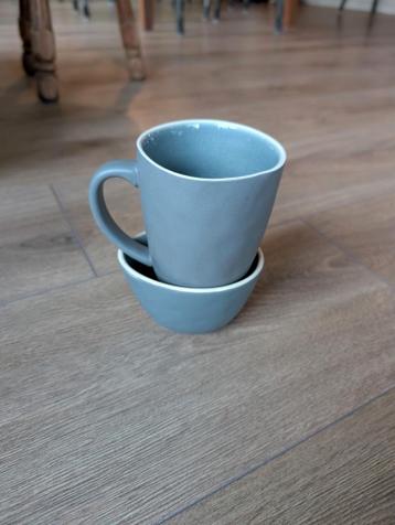 Gratis Jewel kopje en schotel - Grijs