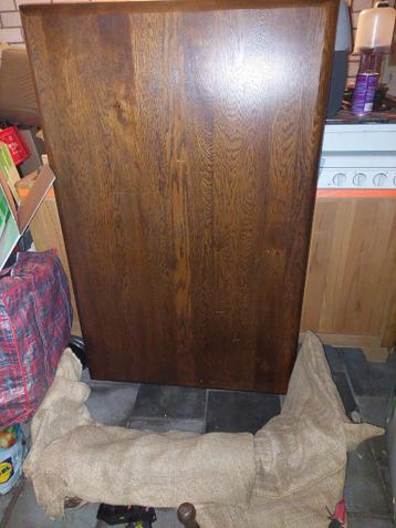 Massieve eikenhouten eettafel - gratis af te halen