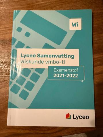 Gratis Lyceo samenvatting examenstof wiskunde VMBO-tl