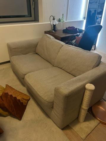 ‼️MOET SNEL WEG Comfortabele beige 2-zitsbank