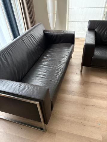 Lederen bankstel 3+2 zits Montel