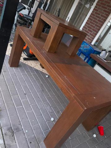 Eetkamertafel + salontafel