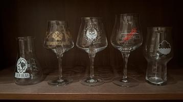 Bierglazen - 2 van elk glas - craft beer