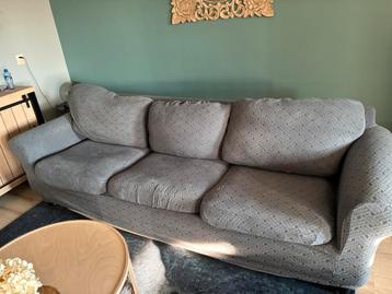 Gratis EKTORP 3-zitsbank, met chaise longue moet snel weg.