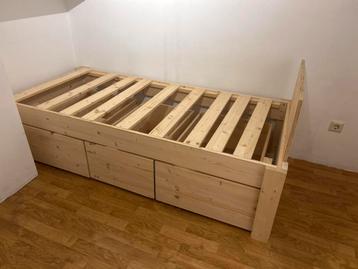 Gratis kinderbed 190x90 met 3 lades (zonder matras)
