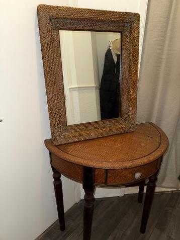 Haltafel met spiegel