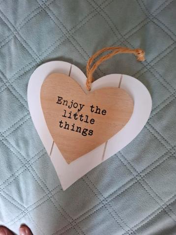 Decoratie hart met tekst