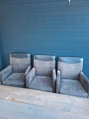 6 eetkamerstoelen met wielen voor veranda/serre