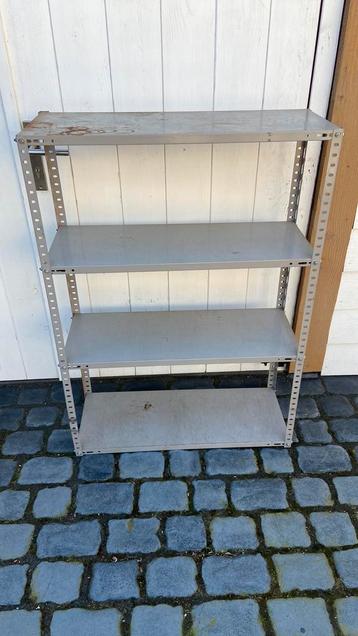 Metaal opberg rek vintage/metalen planken