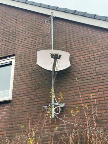 Gratis: Visiosat satellietschotel met diseqc switch