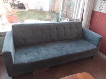 Velvet bank in mooi turkoois - 200 cm breed