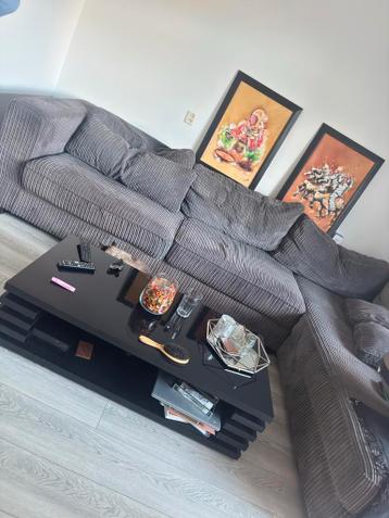 GRATIS: Comfortabele bank en salontafel (snel ophalen)