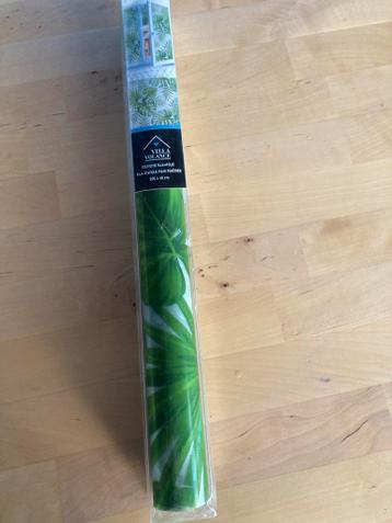 Gratis statisch raamfolie met palmbladprint (200x45 cm)