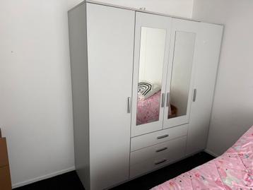 Kledingkast grijs 200x200x59