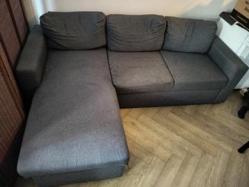 Antraciet slaapbank 165x225 met opbergruimte