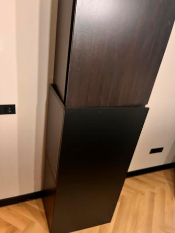 Lappviken Ikea Donkerbruine kast met planken