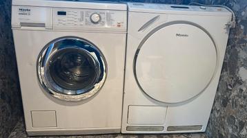 Miele wasmachine en droger - uitstekende staat moet weg
