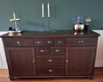 Gratis Donkerbruin Dressoir met Lades en Deurtjes - Ermelo