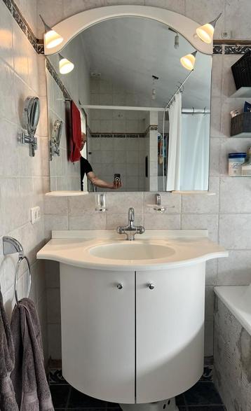 Grohe badkamermeubel inclusief wastafel en spiegel