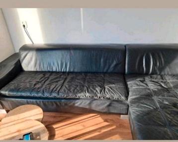 Grote hoekbank van nepleer - gratis af te halen