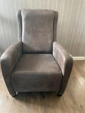 2 fauteuils geschuurd leer