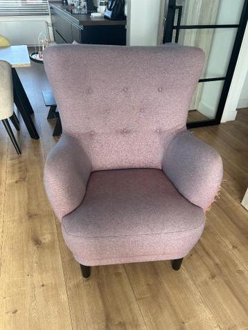 Roze fauteuil (Woonexpress)
