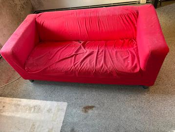 Klippan bank Ikea rood - Gebruikt