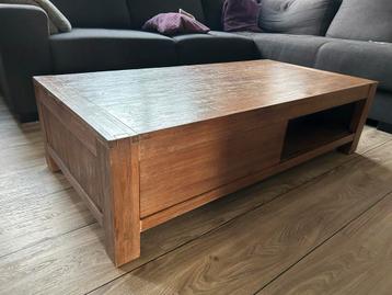 Gratis op halen Salontafel met Schuifvakken - 130x65x46 cm