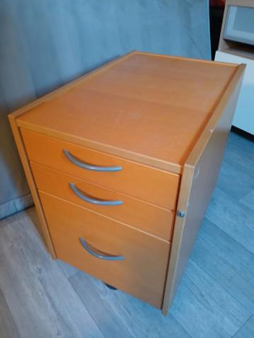 Verrijdbare bureau ladeblok