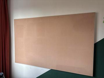 Groot prikbord 100x165 cm - licht verkleurd