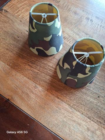 2 x lampenkapje gratis - Camouflage design