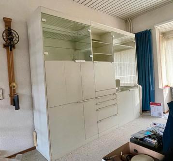 Pastoe wandkast wandmeubel, deuren, buffet, lades, 3 delen