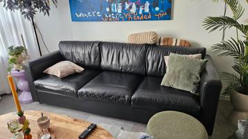 Gratis Leren 3-zitsbank (IKEA Vimle) - Zwart, 5 jaar oud