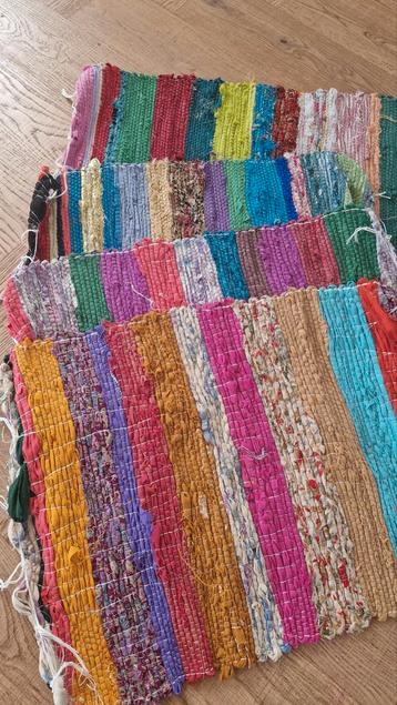 4 stoffen gekleurde Indiase placemats