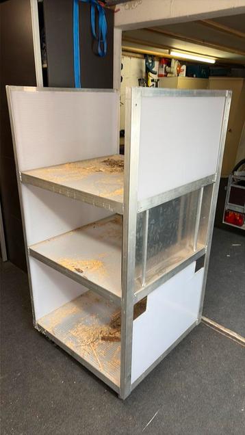 Verrijdbare kar licht gewicht 80x80x160