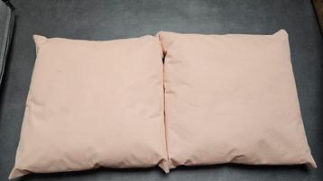 Buitenkussen vierkant zalmkleur