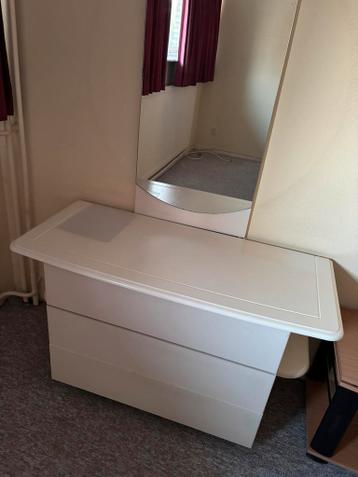 Toilettafel kaptafel wit