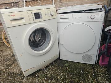 Wasmachine en droger  kapotte