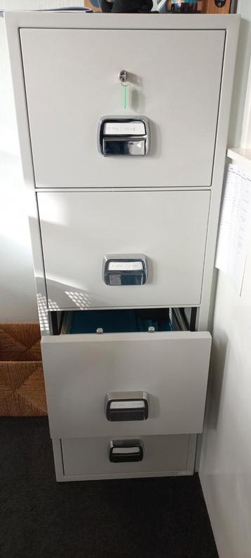 Metalen Archiefkast met 4 Lades en Slot