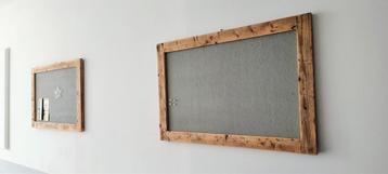 2 prikborden met houten rand - Gratis af te halen