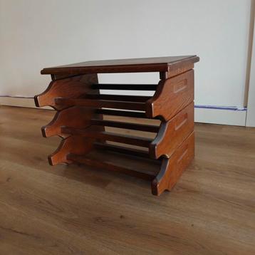 Massief eiken wijnrek