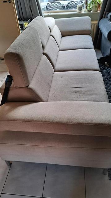 Montel 3-zitsbank met verstelbare arm- en rugleuning