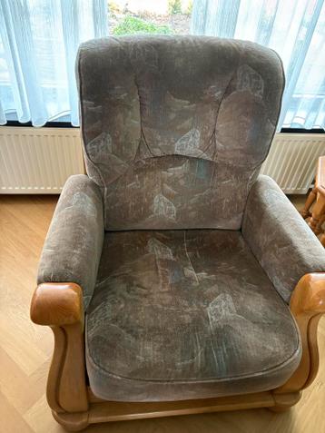 Gratis Bankstel: 3-zits bank en 1-zits fauteuil