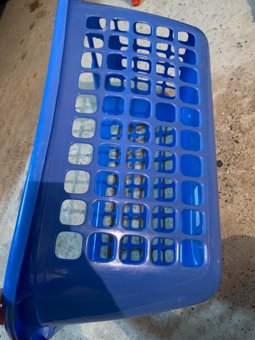 Wasmand blauw gratis