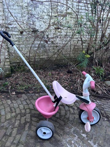 Smoby driewieler met duwstang