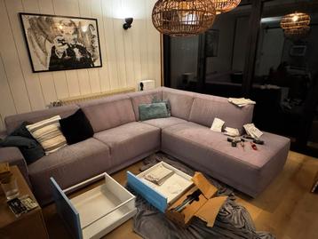 Gratis hoekbank, lichtgrijs, 2 delen (277x230 cm)