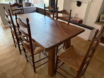 GRATIS eetkamertafel 180 x 98 x 78 cm massief blad igst