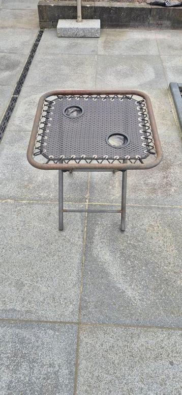 Bijzettafel voor buiten - Metaal en kunststof