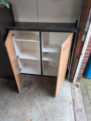 Kastje met werkblad - 106x104x38 cm (bxhxd)