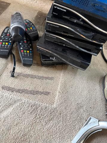 5x Dreambox DM500HD Sat met voeding en afstandsbediening